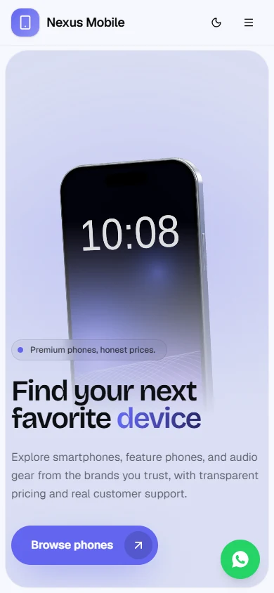 Mobile Store mobile website